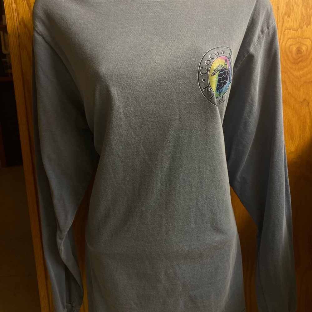 Blue Long Sleeve Cocoa Beach Shirt